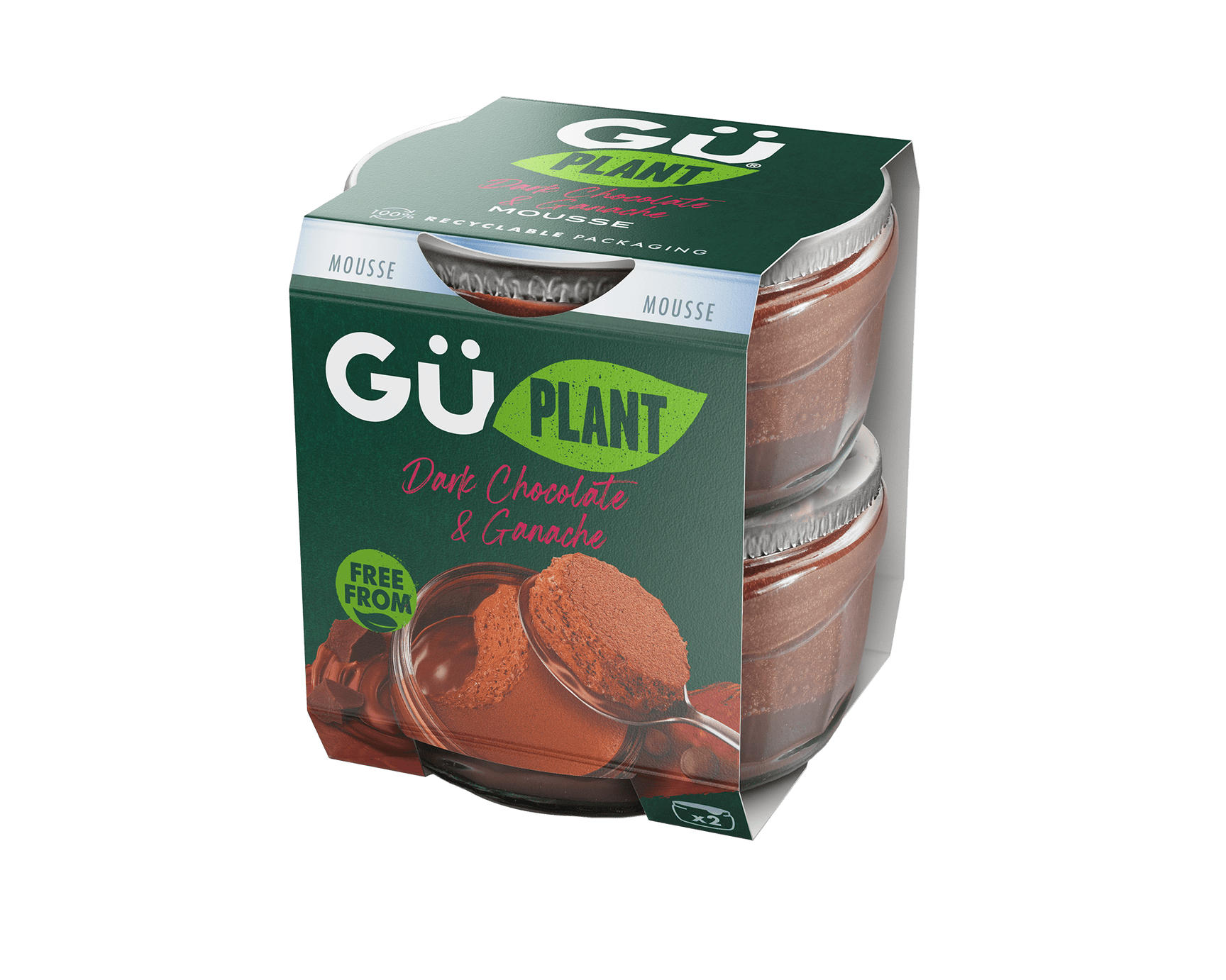 pack Gu Plant Dark Chocolate and Ganache mousse