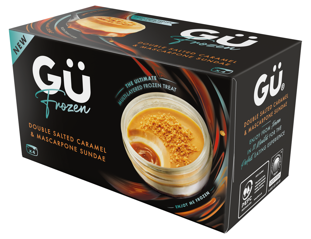 Gü Frozen Double Salted Caramel & Mascarpone Sundae – Gu Desserts