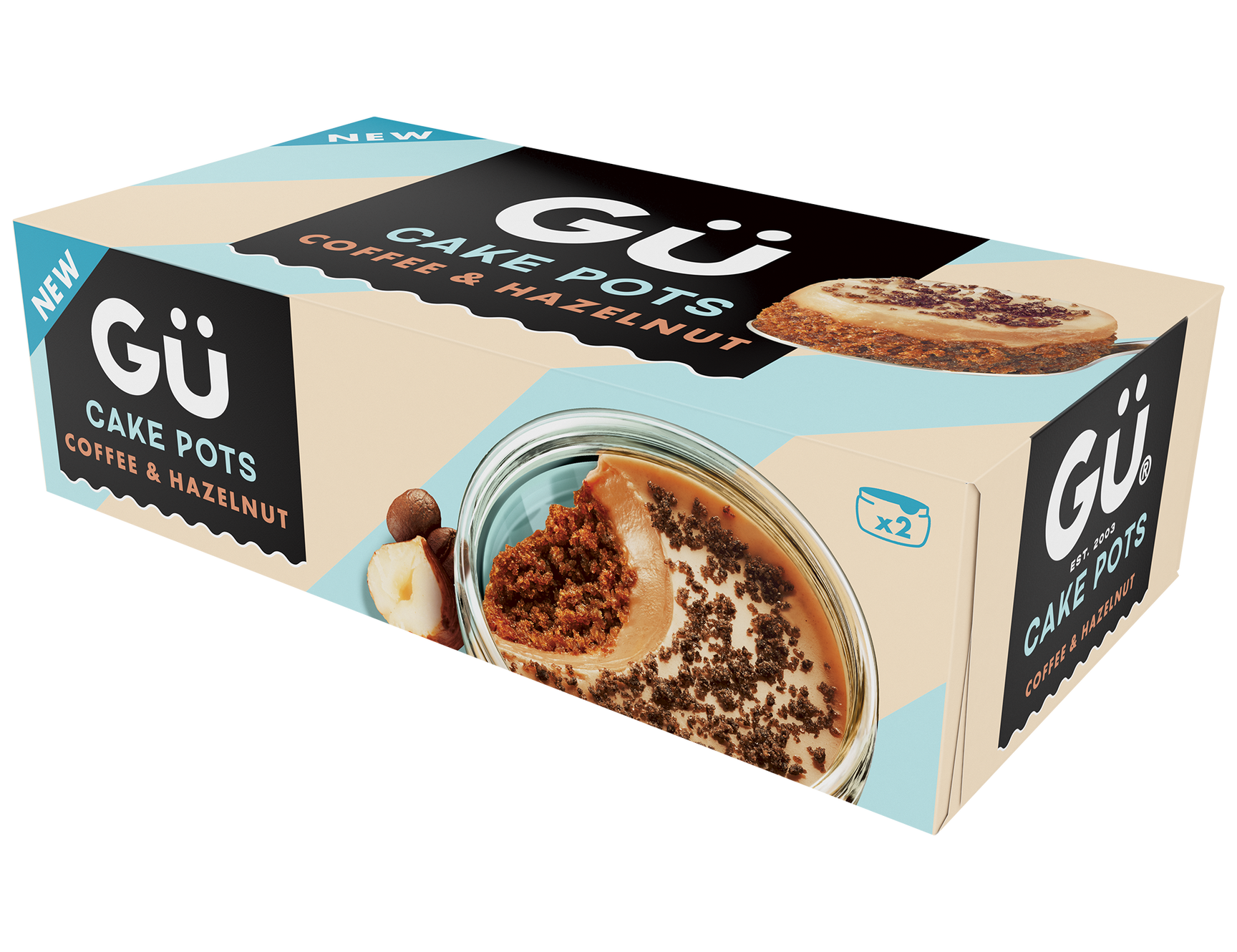 pack coffee hazelnut cake pot