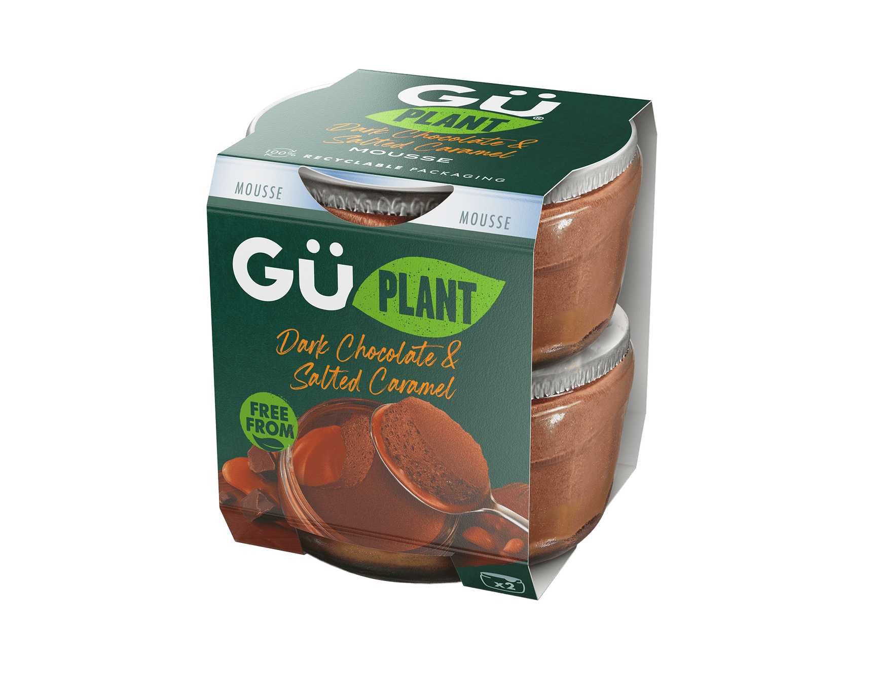 pack gu plant dark chocolate and salted caramel mousse